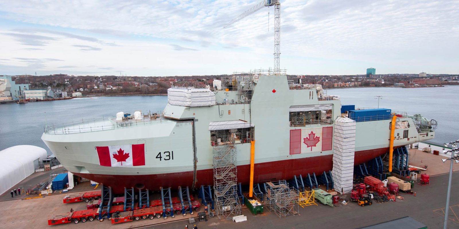 Canada's Second Arctic And Offshore Patrol Ship Structurally Assembled ...